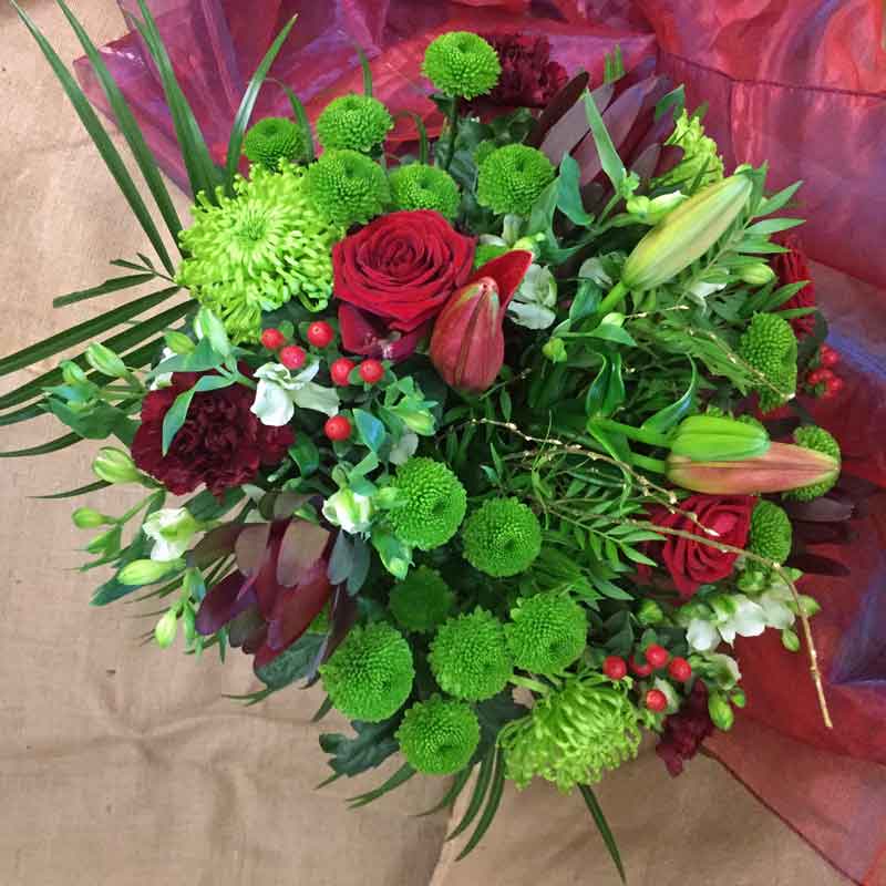 Christmas Deluxe Bouquet Simply Flowers Brighouse Beautiful